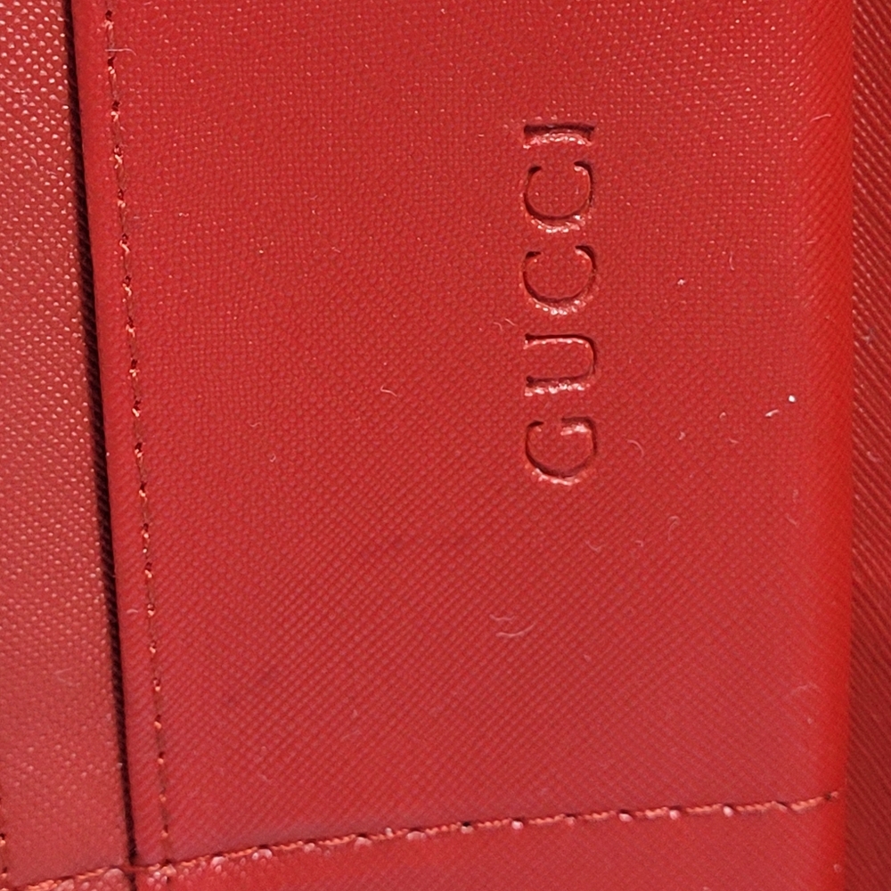 Gucci Ophidia GG Continental Wallet Supreme Canvas Brown/Red Trim W/Blemishes Se - Picture 10 of 16